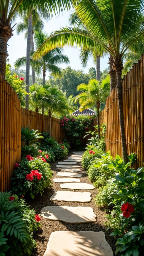 tropical fencing design ideas