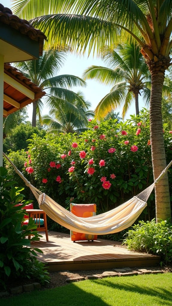 tropical hammock relaxation retreat