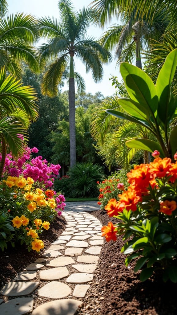 tropical oasis garden transformation