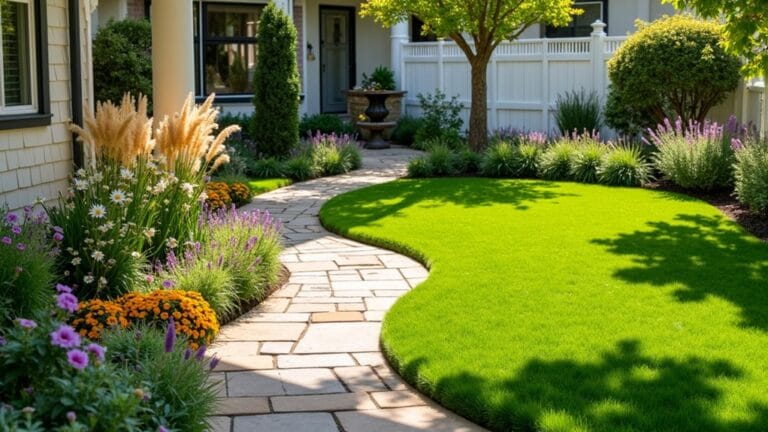 25 Front Yard Landscaping Ideas Using Turf for a Lush, Easy-Care Lawn turf landscaping for yards