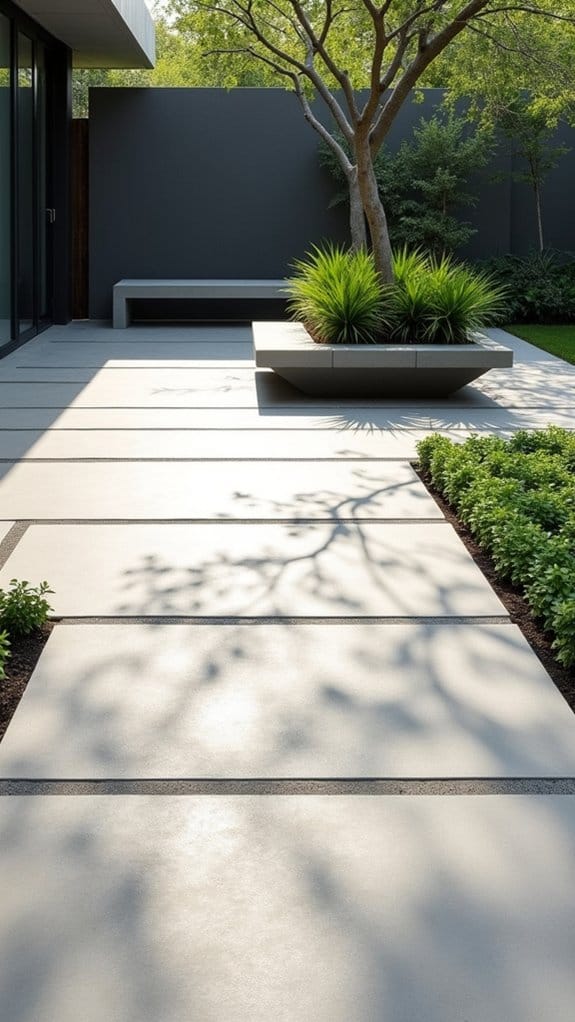 versatile minimalist concrete design