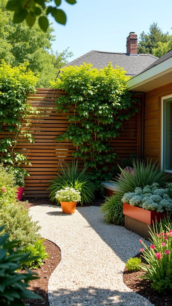 vertical interest with trellises