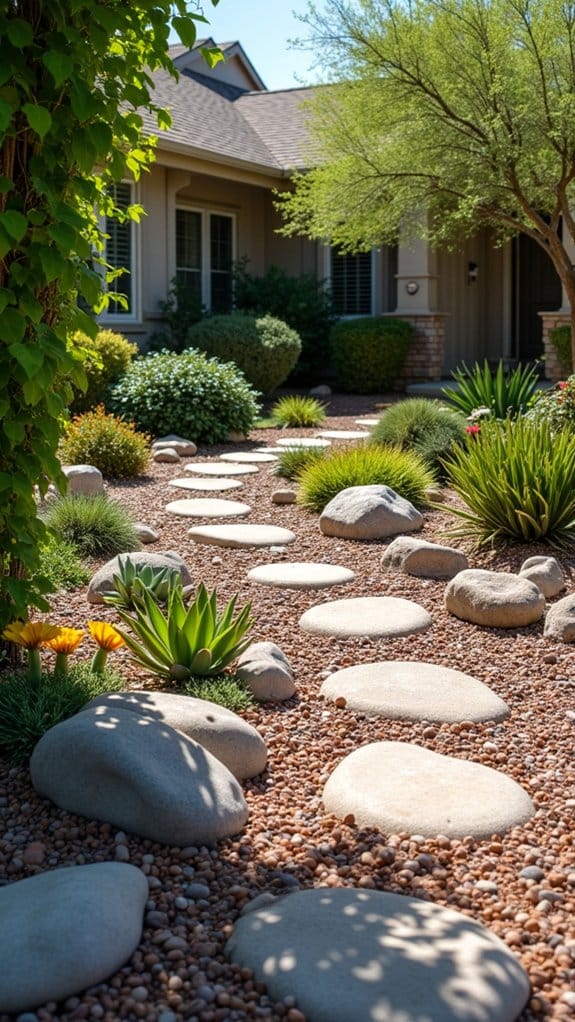 vibrant decorative rock gardens