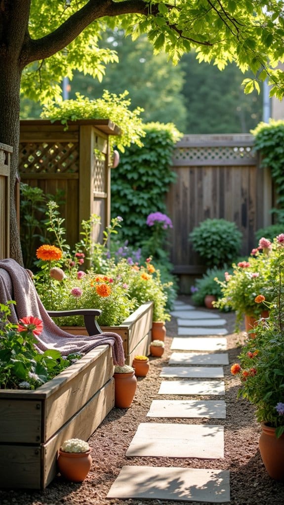 vibrant raised garden bed