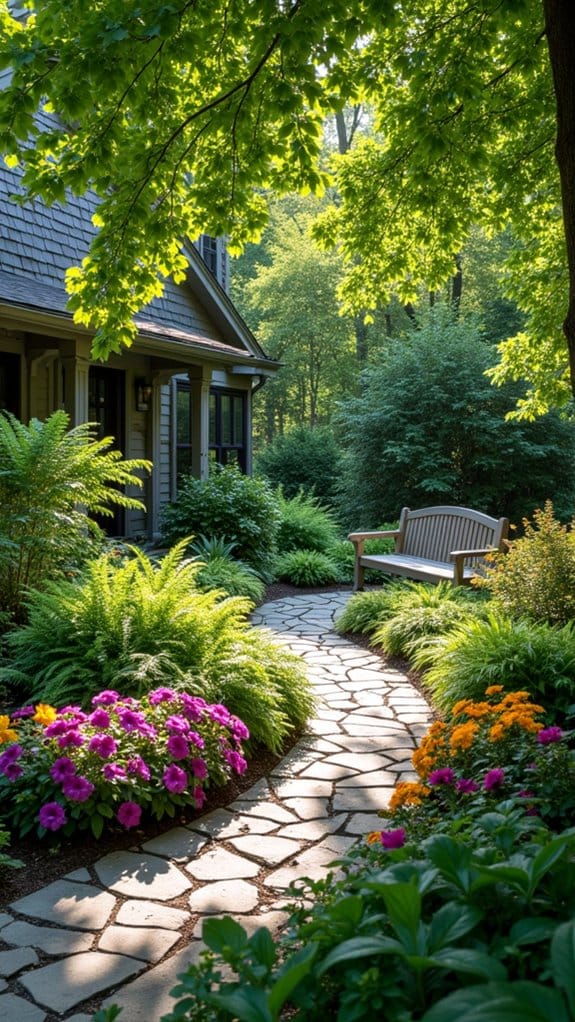 vibrant shade loving annuals display