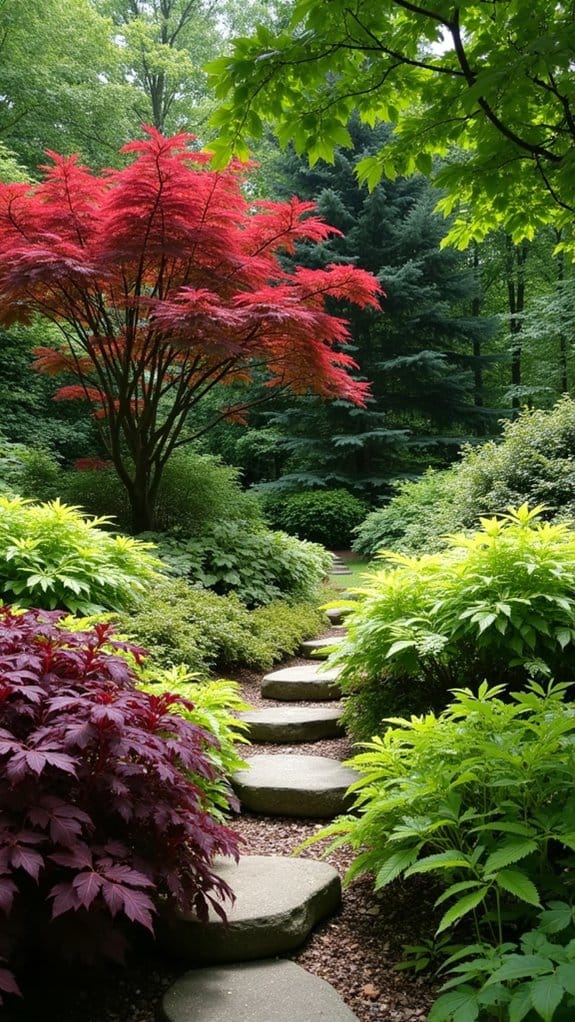 vibrant shady area transformation