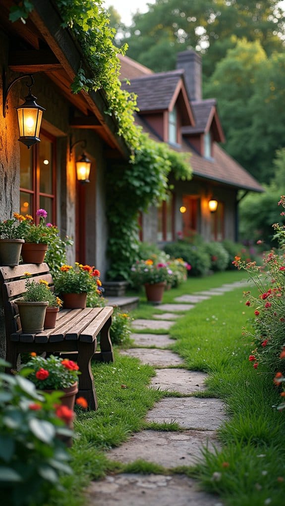 vintage lanterns create ambiance