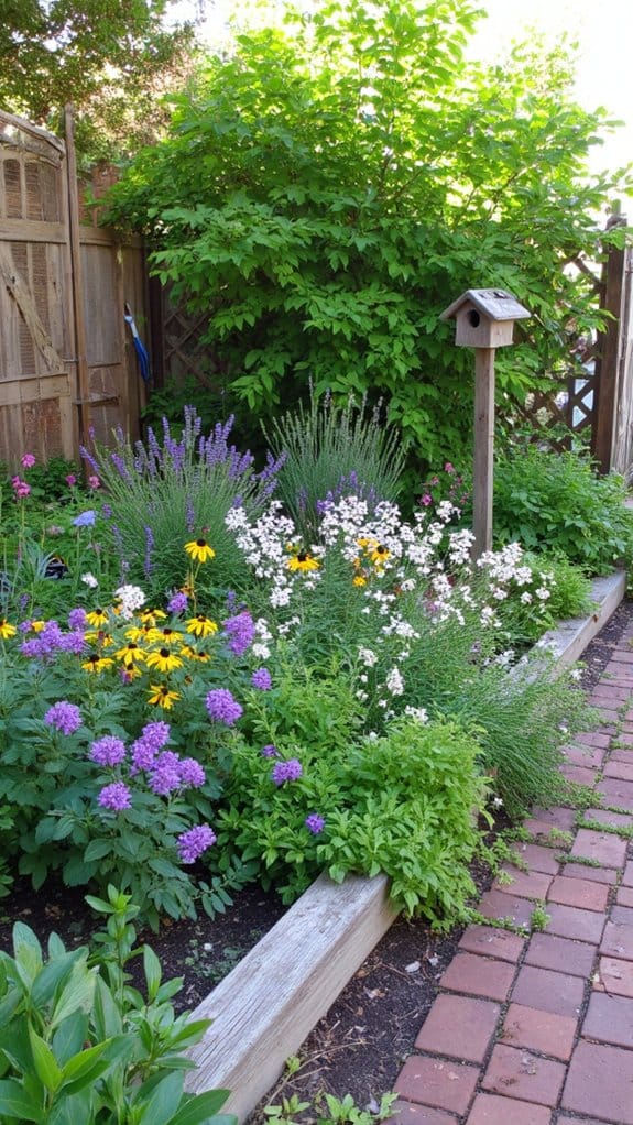 attracting bees and butterflies