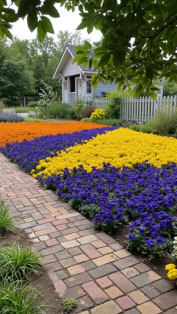 bold geometric garden design