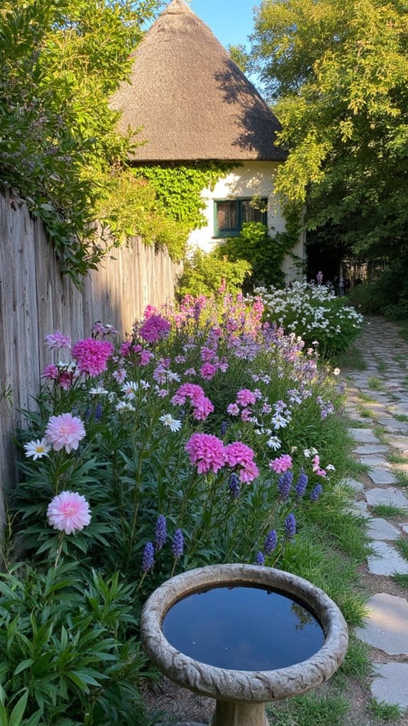 charming colorful cottage garden