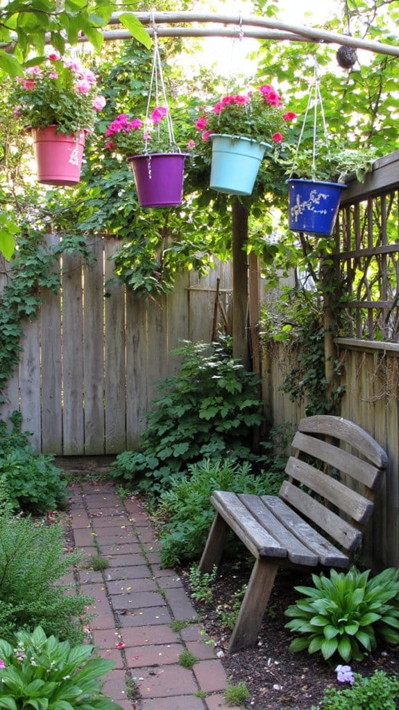 charming overhead floral displays