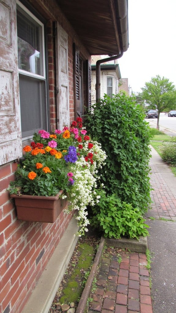 charming window box flowers