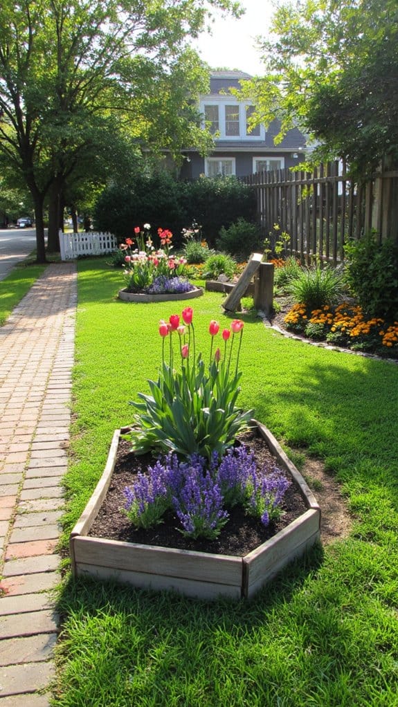 choose harmonious flower bed shape