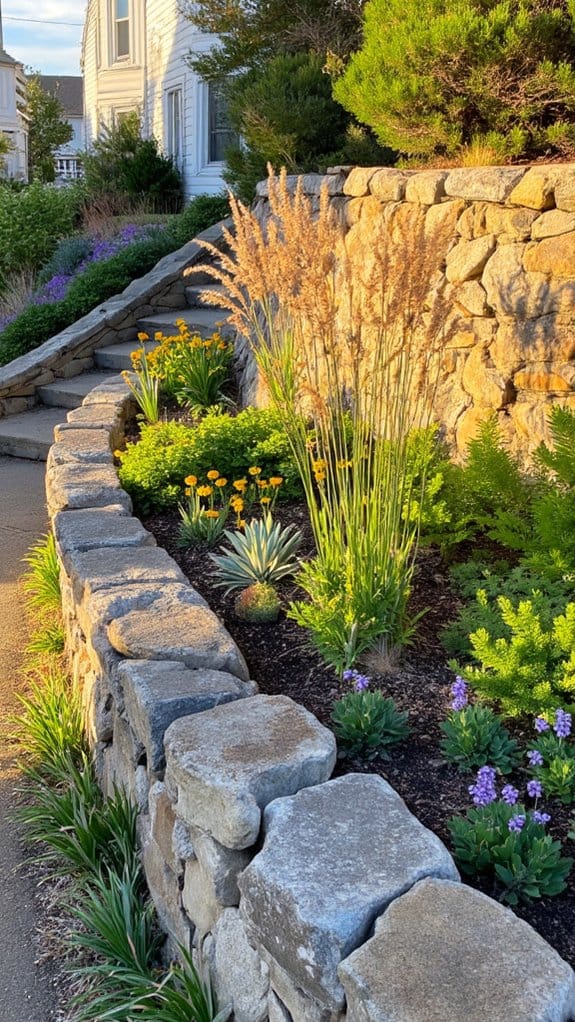 coastal flower bed design