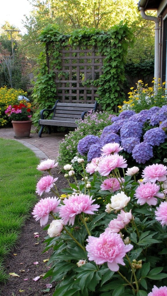 cohesive color palette garden