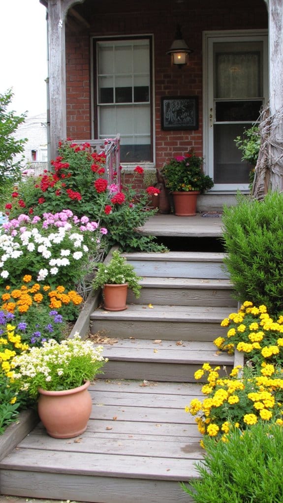 colorful flower bed ideas