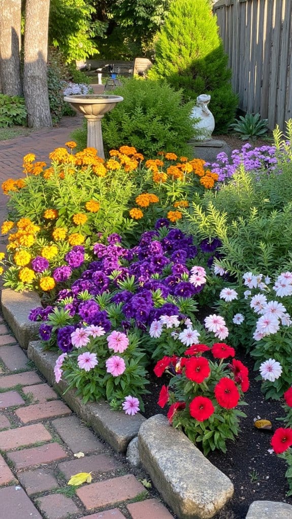 colorful flower garden design