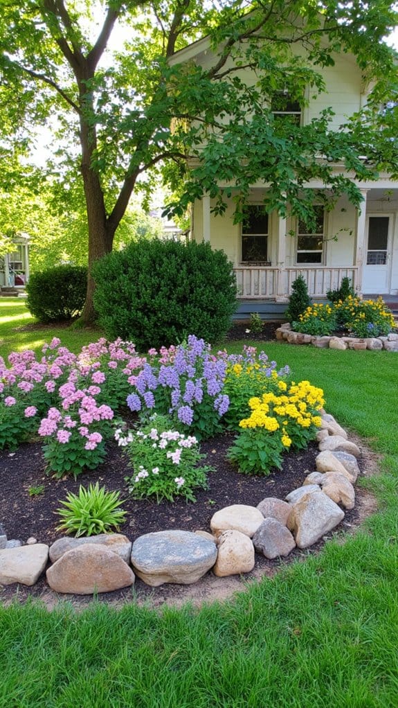 creative circular flower borders