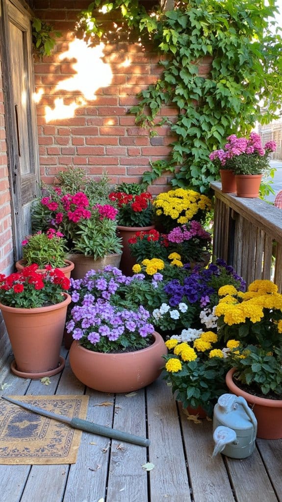 creative container flower design