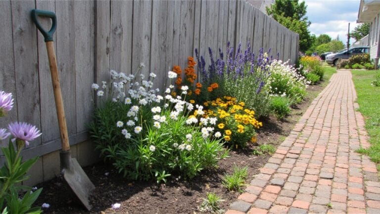 creative fence line gardens