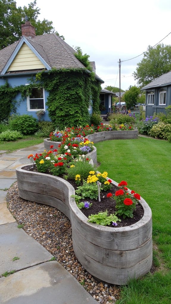 creative unique flower bed designs