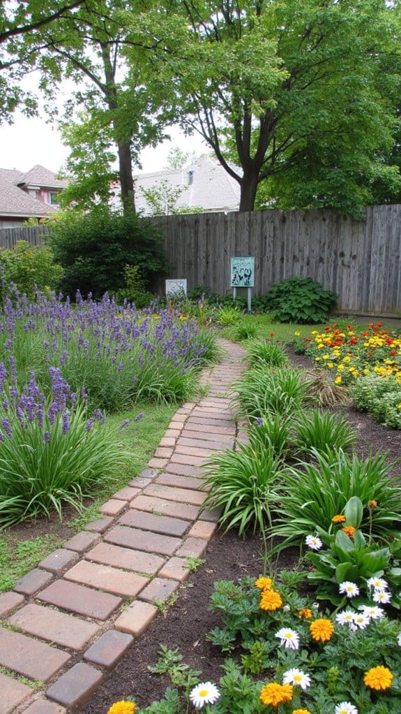 curved borders enhance gardens