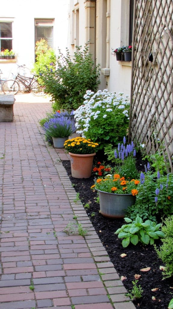 decorative containers create height