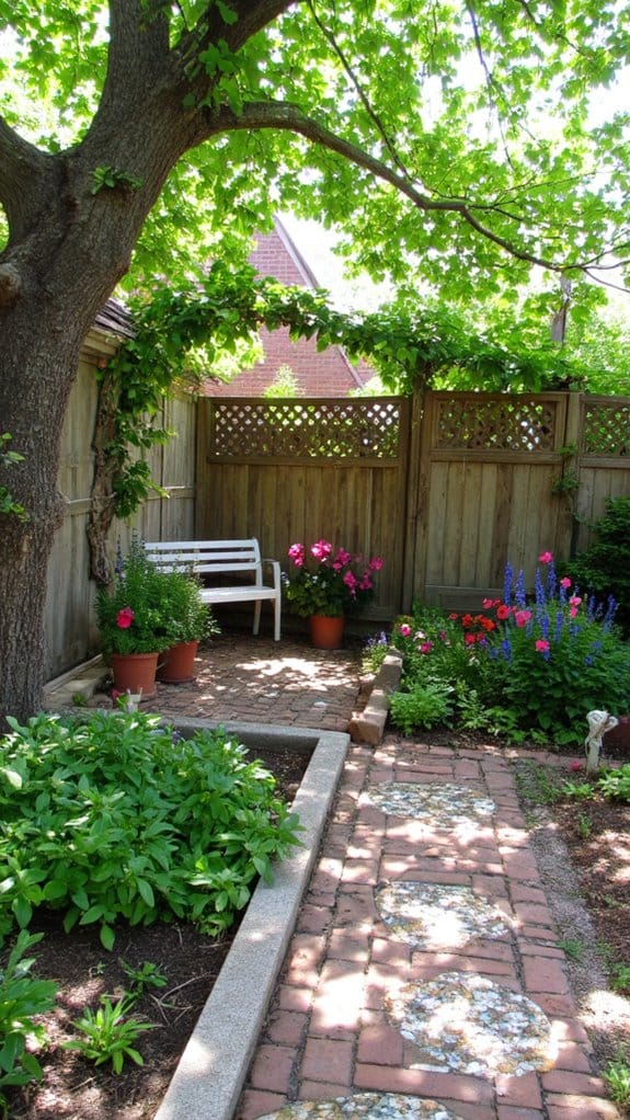 decorative fencing enhances privacy