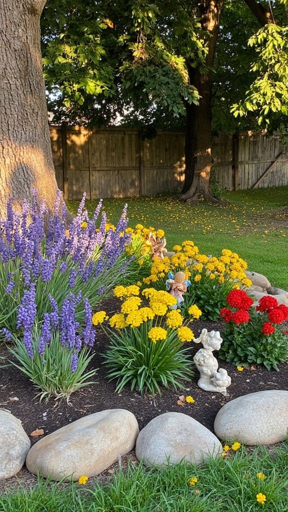 decorative stones and sculptures