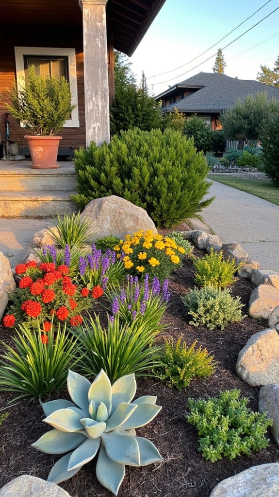 drought resistant flower bed tips