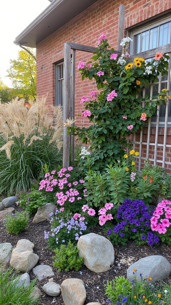 dynamic layered flower beds
