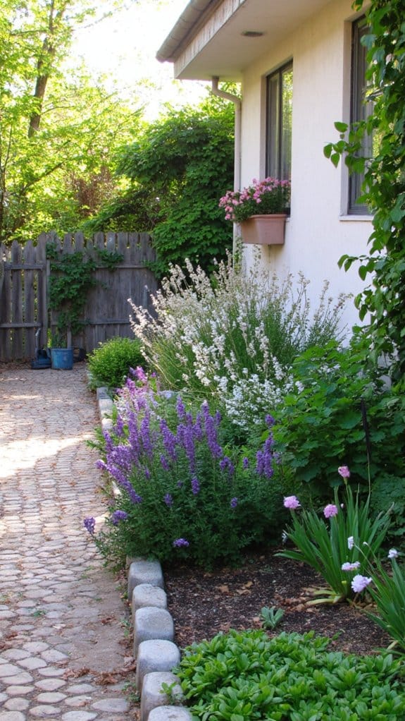 easy maintenance flower beds