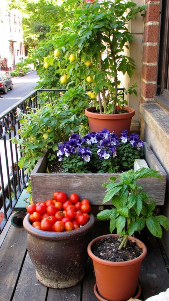 edible plants in containers