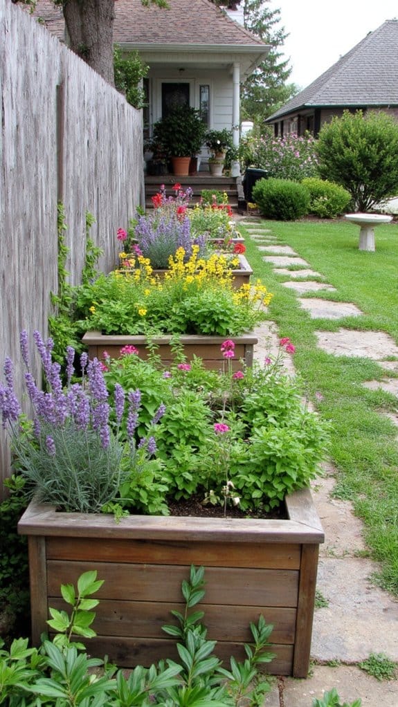 elevated planters for convenience