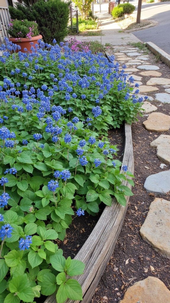 enchanting blue spring flowers