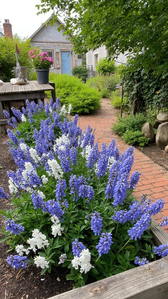 enchanting campanulas attract butterflies