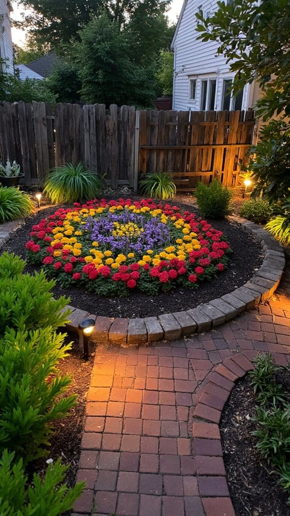 evening garden lighting magic