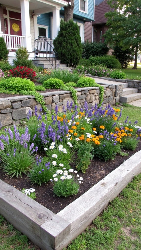 flower bed border styles