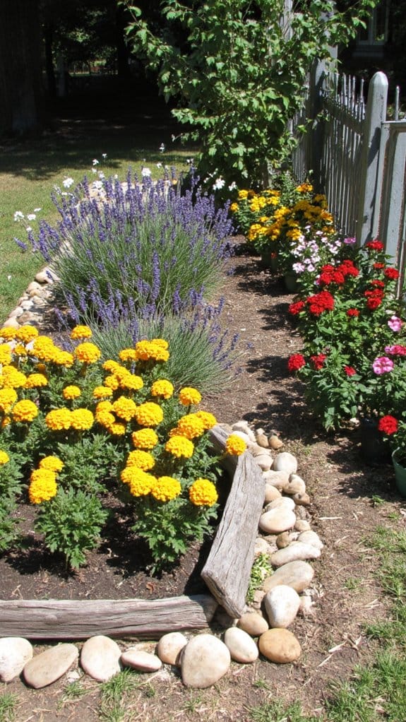 flower bed edging ideas