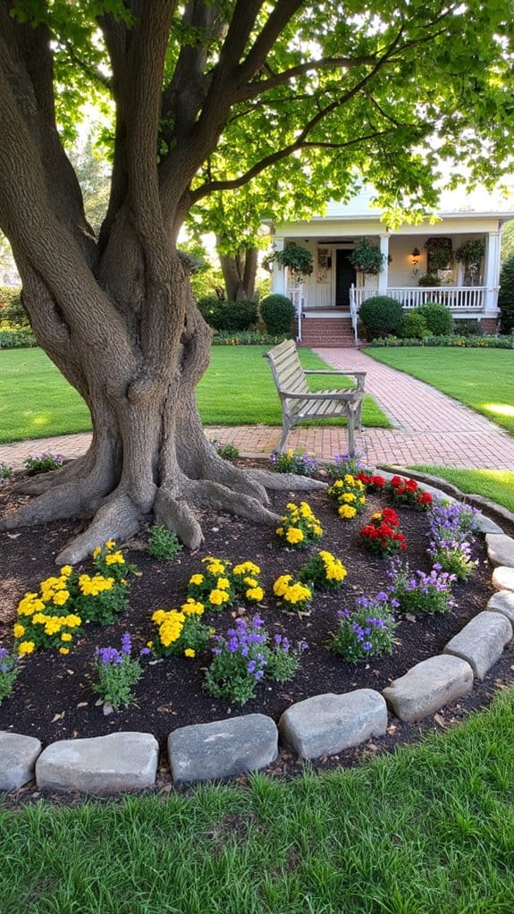flower beds enhance canopies