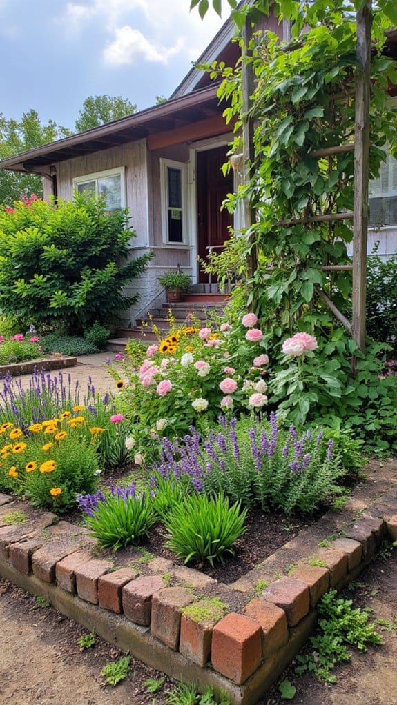 fragrant flower bed bliss