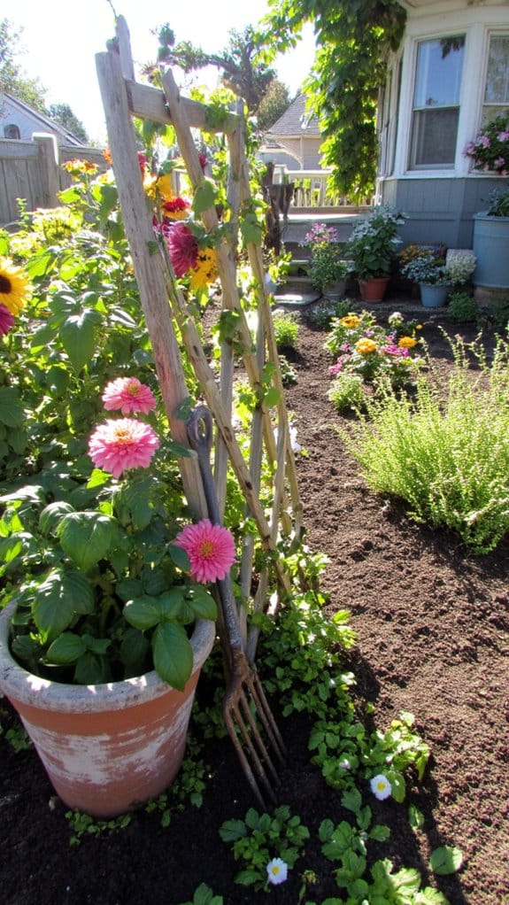 fresh flowers from garden