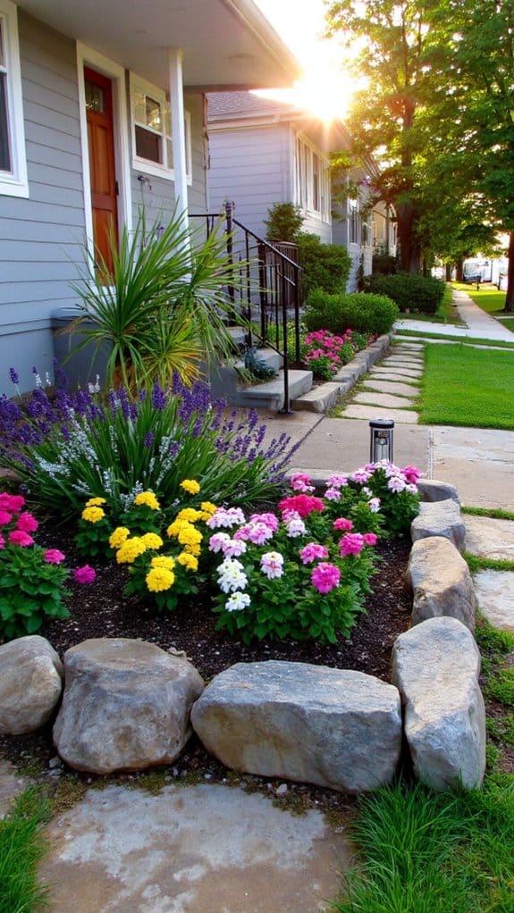 illuminate flower bed elegantly