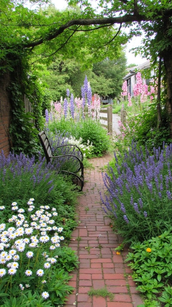 layered blooms in gardens