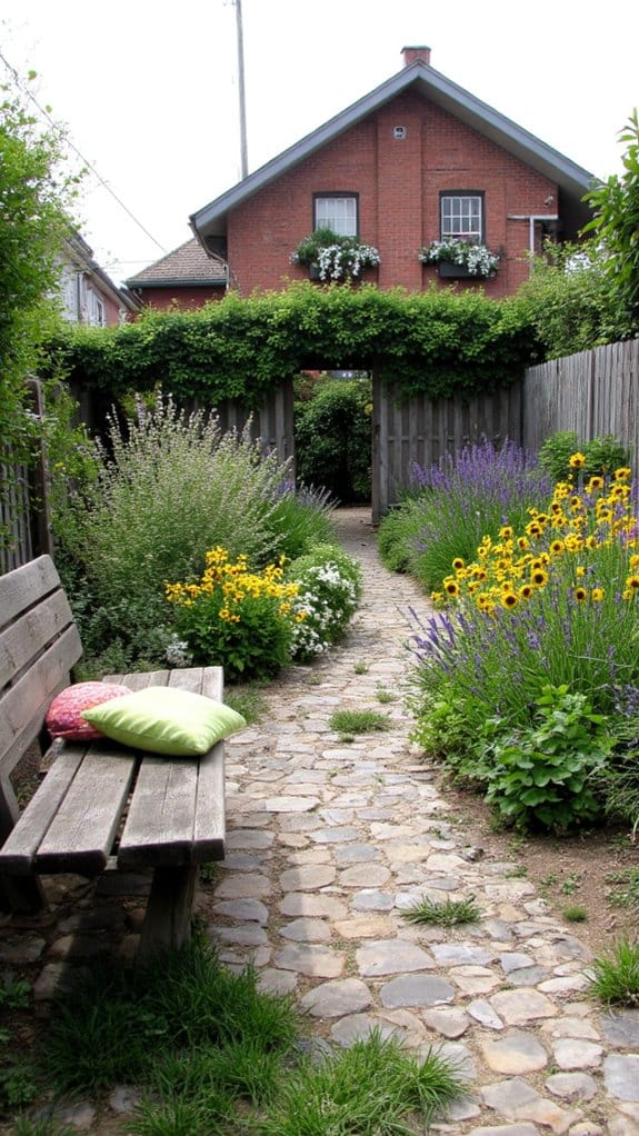 layered flower garden design