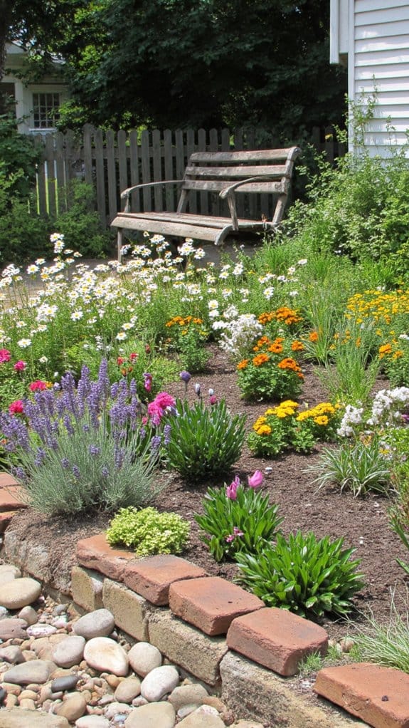 layered garden edging techniques