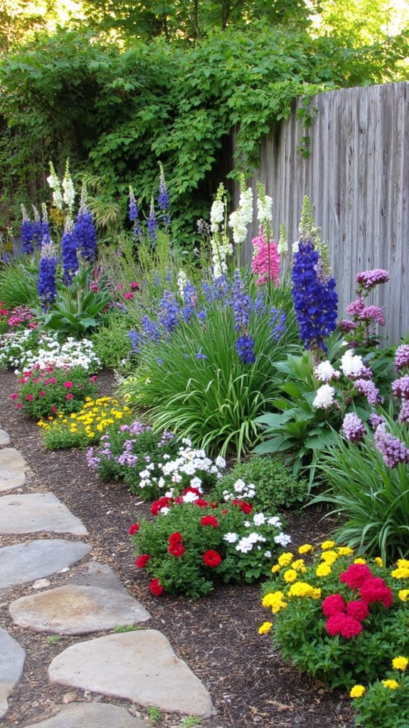 layered planting for depth