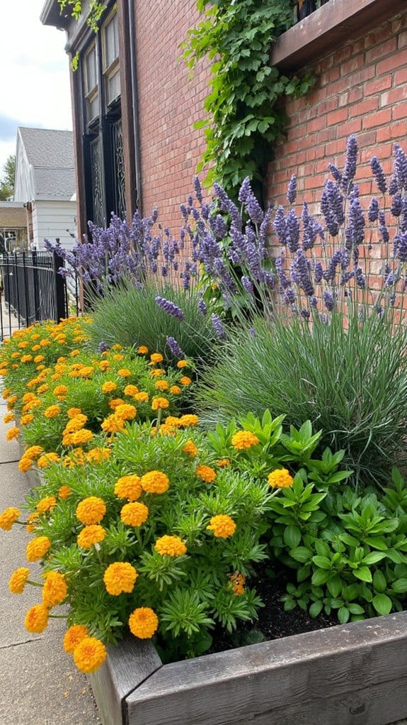 layered planting for depth
