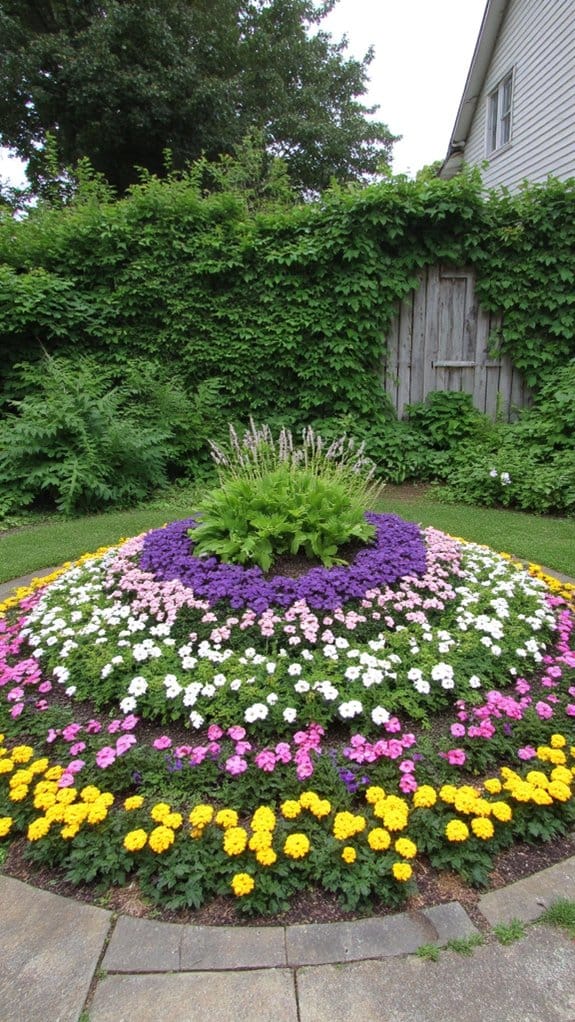 layered plants create depth