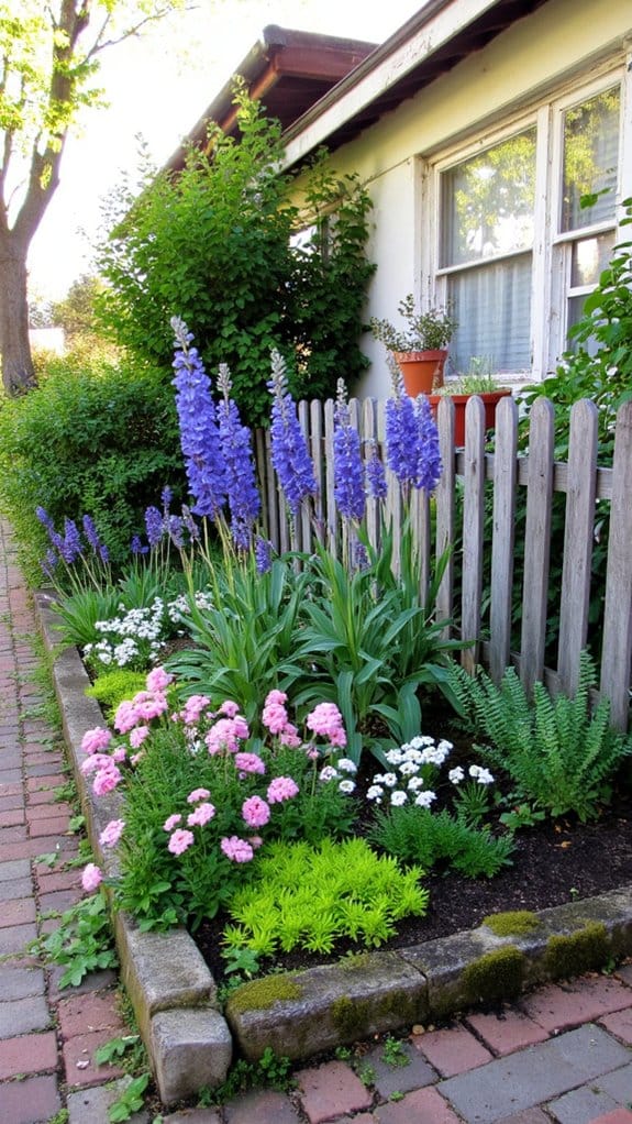 layering flowers for depth